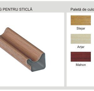 Profil larg pentru sticlă - Sistem OTEL